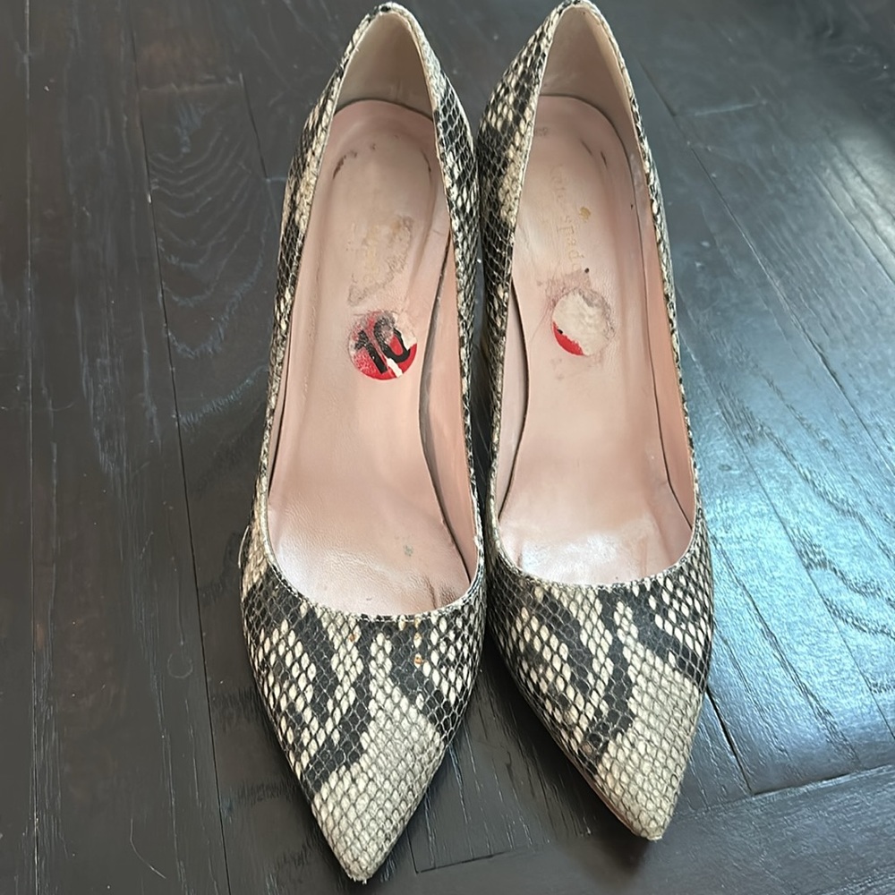 Kate Spade Python Chunky Heels - image 5